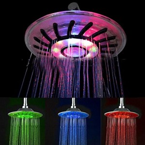 esky 8 inch led seven colors rain showerhead