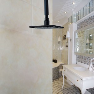 rozinsanitary square 8 inch bathroom top spray oil rubbed bronze showerhead