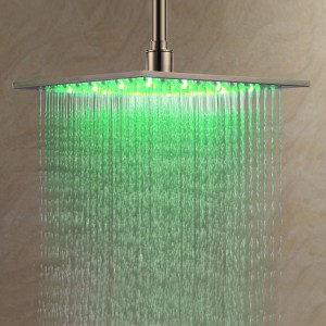 detroit bathware 16 inch led series rain showerhead 74554