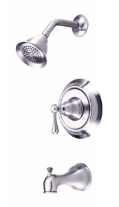 pegasus single handle brushed tub shower f1325701bn