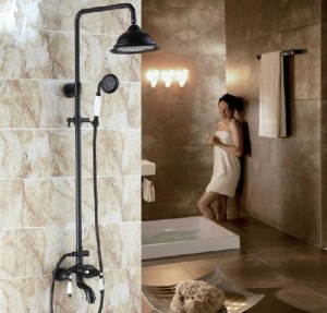 rozinsanitary faucet set mixer tap 8 inch rain showerhead