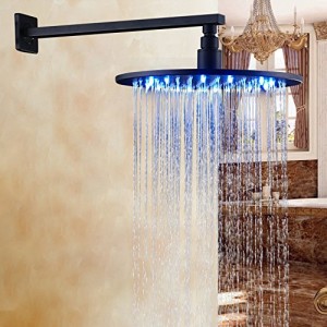 rozinsanitary wall mounted led light 16 inch showerhead