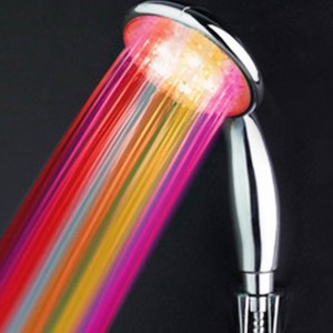 safebao 7 colors automatic light led showerhead