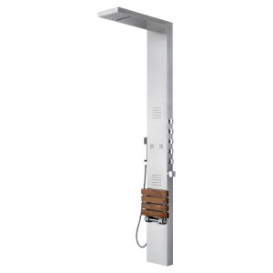 pulse showerspas oahu matte brushed stainless shower zzp1028