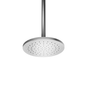 ws bath collections linea self cleaning rain shower head in polished chrome 53825