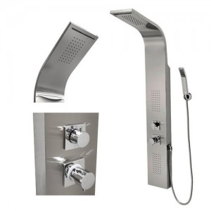 xtremepowerus thermalstatic faucet stainless rainfall shower x0010