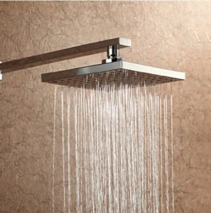 rozinsanitary 8 inch top sprayer chrome abs raining showerhead
