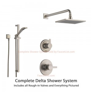 delta faucet 3 setting diverter showerhead ss146182ss