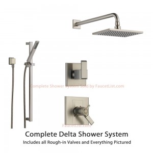 delta faucet arzo 3 setting diverter showerhead ss17t8682ss
