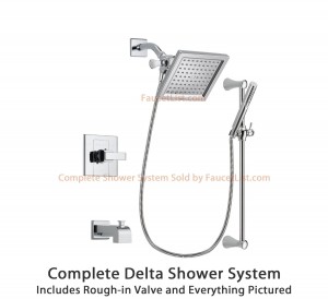 delta faucet arzo 6 5 inch square rain showerhead dsp0267v