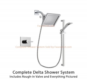 delta faucet vero 6 5 inch square rain showerhead dsp0169v