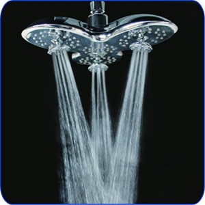 F W luxury large 8 inch rain water jets showerhead