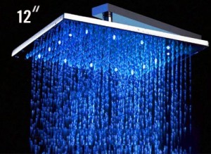 alfi 12 inch led chrome rain showerhead led5008