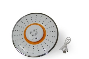 amandak orange musical with waterproof bluetooth wireless speaker showerhead