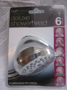 bath bliss deluxe showerhead with 6 function