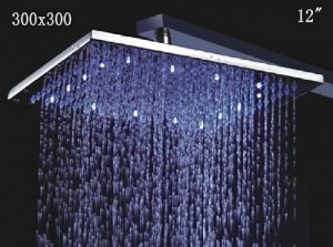 detroit bathware 12 inch led rain stainless showerhead h63240