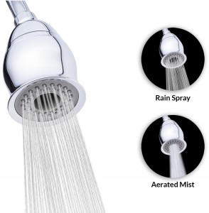 f w a flow airpowered luxury dual function showerhead