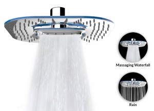 f w luxury large 8 inch shower head a flow 2 function