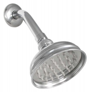 ldr brass pan showerhead 520 1045cp 4 inch
