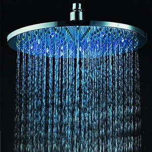 orathai shop 8 inch led rgb light stainless rain showerhead