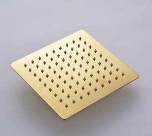 rozin 6 inch gold color square top sprayer showerhead