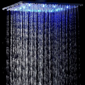 rozinsanitary rain showerhead square led 20 inches