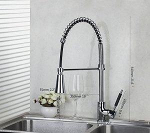 Detroit Bathware Single Handle LED Spray Faucet Showerhead 5665