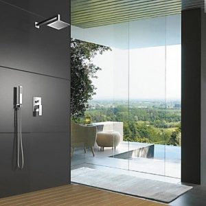 lty wall mounted chrome shower 17545